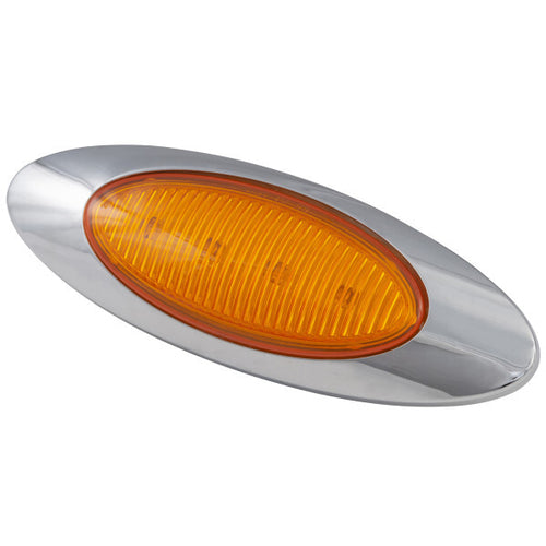 Grote Amber M1 Series LED Clearance Marker Lights .180 Molded Bullet w/ Bezel