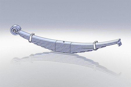 Freightliner, Truck Sterling Rear Leaf Spring 7 Leaves 23,000 lbs. Cap ...