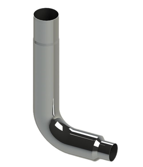 7” Seamless 90° Elbow Reduced 5” OD Top Leg 29”, lower Leg 20