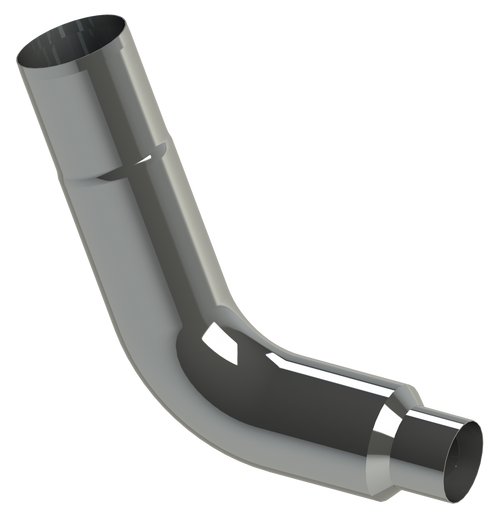 Lincoln Chrome 6” Reduced 5” Elbow Fits Peterbilt Style 60° Top Leg 10” Lower Leg 14”