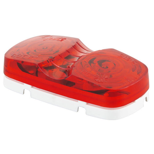 Grote Red Two-Bulb Square-Corner Clearance Marker Lights