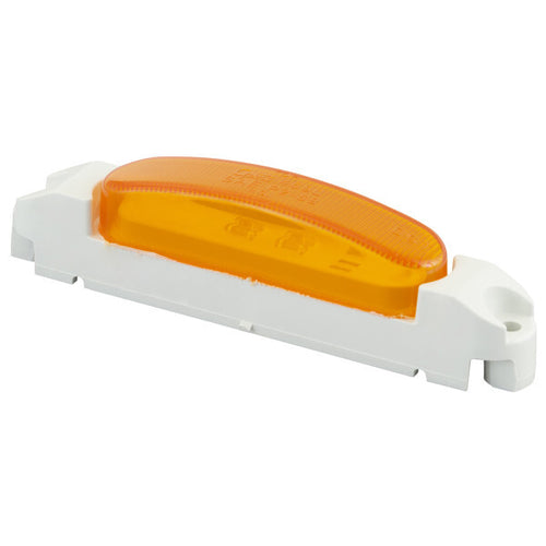 Supernova Thin-Line Led Clearance Marker Light White Body - Amber Lens