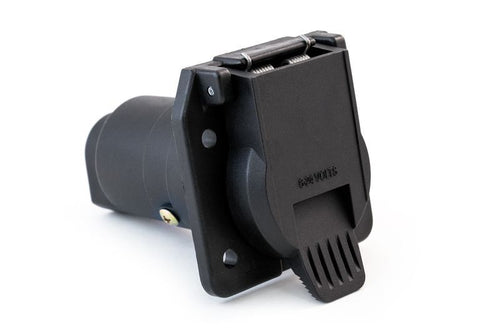 Tramec 7-Way RV Socket, Car End, Blade Type Pin