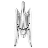 Chrome Classic Swan with Wonderwings Hood Ornament Size: 7-7/8" L x 3-13/16" H Overall. 3-3/8" L x 1-1/8" W Mounting base. 2-1/4" Wingspan width