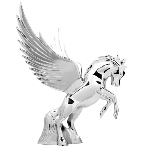 Fighting Stallion with Windrider Wings Hood Ornament