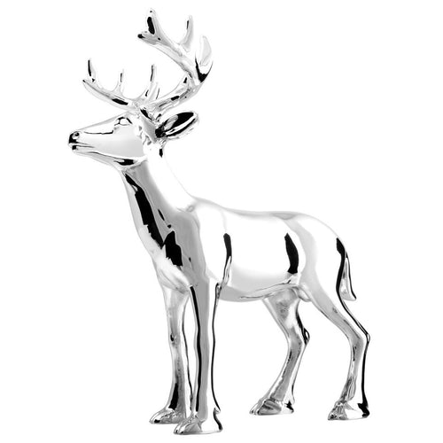 Chrome Buck Hood Ornament 7-1/16" L x 3-9/16" W x 7-1/2" H