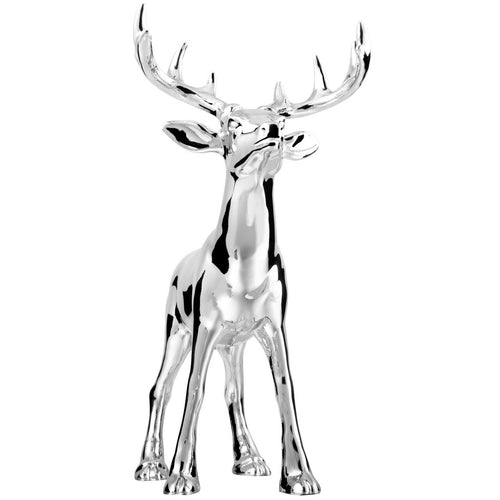 Chrome Buck Hood Ornament 7-1/16" L x 3-9/16" W x 7-1/2" H