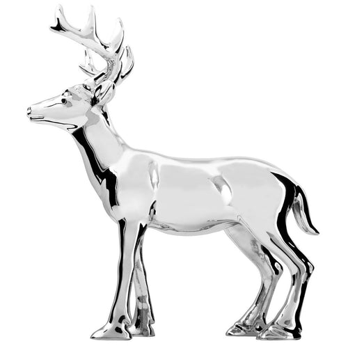 Chrome Buck Hood Ornament 7-1/16" L x 3-9/16" W x 7-1/2" H