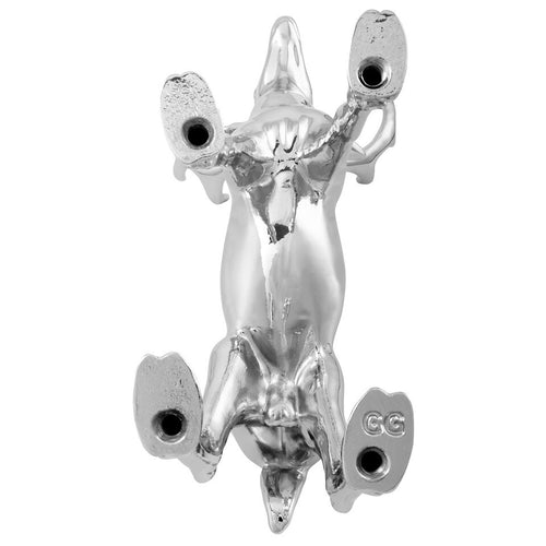 Chrome Buck Hood Ornament 7-1/16" L x 3-9/16" W x 7-1/2" H