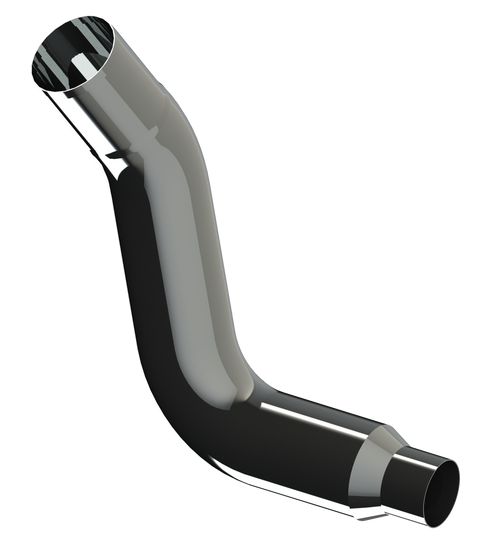 Lincoln Chrome 8” Multi-Bend Elbow Fits Kenworth W900 Driver Side Use On 45” Tool Box