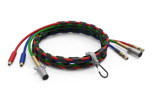 Tramec 3-in-1 Wrap with Red & Blue Hose, 12', SureGrip Handle, ABS Green Jacket & Zinc Plugs