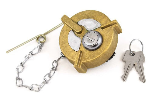 Tramec 2" Brass Fuel Cap, Vented, Locking
