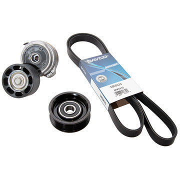 Dayco Heavy-Duty Serpentine Belt Kit Fits International, Kenworth, Volvo, 2003-2020 , 5500i, 5600i, 9900i, 9900ix, LoneStar, LT625, ProStar, T800, VNL, VNL 300, VNL 400, VNL 740, VNL 760, VNL 860, VT, Cummins ISX15 A/C, Liter 14.9
