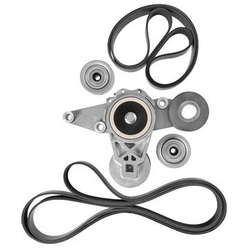 Dayco Heavy-Duty Serpentine Belt Kit Fits Freightliner, Western Star, 2010-2019, 122SD, 4900EX, 4900FA, 4900SA, 5700XE, 6900XD, Cascadia, Coronado, Detroit Diesel DD15, DD16, Liter 14.8, 15.6