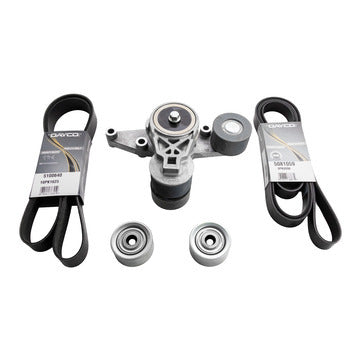 Dayco Heavy-Duty Serpentine Belt Kit Fits Freightliner, Western Star, 2014-2019, A9500, Cascadia, Century Class, Columbia, L9500, Freightliner, Western Star, Detroit Diesel DD15, DD16, Liter 14.8, 15.6