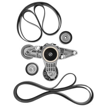 Dayco Heavy-Duty Serpentine Belt Kit Fits Freightliner, Western Star, 2010-2019, 122SD, 4900EX, 4900FA, 4900SA, 5700XE, 6900XD, Cascadia, Coronado, Detroit Diesel DD15, DD16, Liter 14.8, 15.6