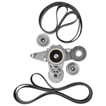Dayco Heavy-Duty Serpentine Belt Kit Fits Freightliner, Western Star, 2010-2019, 122SD, 4900EX, 4900FA, 4900SA, 5700XE, 6900XD, Cascadia, Coronado, Detroit Diesel DD15, DD16, Liter 14.8, 15.6