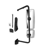 Complete Mirror Assembly with Chrome Arm Motorized Fits International Durastar 4200, 4300, 4400 Trucks