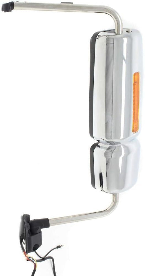 Complete Mirror Assembly fits International Workstar with Chrome Cover Driver Side