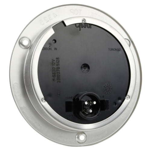 Grote Amber SuperNova® 4" 10-Diode Pattern LED Stop Tail Turn Lights Theft-Resistant Flange, Male Pin, Auxiliary Turn