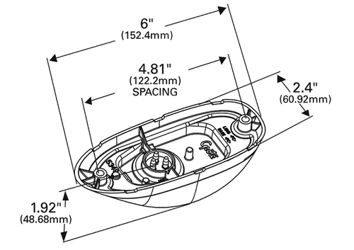 Grote SuperNova® Surface Mount LED Side Turn Marker Light