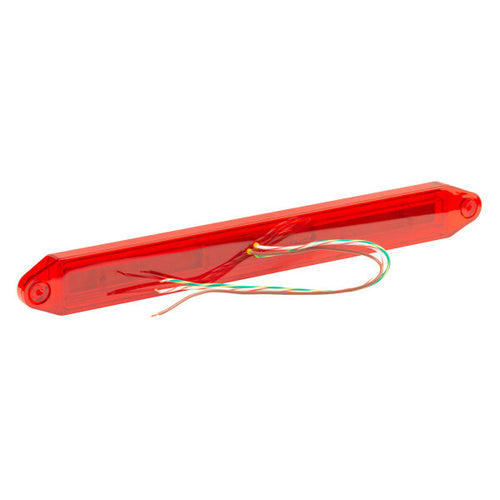 Grote LED Center Mount Stop Tail Turn Light Red, 11-LED Configuration Length: 15"