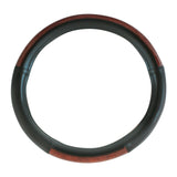 Dark wood Heavy Duty 18" Steering Wheel Covers in Deluxe Wood Grain