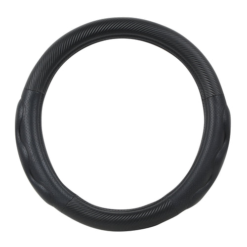 Heavy Duty 18" Steering Wheel Cover in Deluxe Plus Matte Carbon Fiber