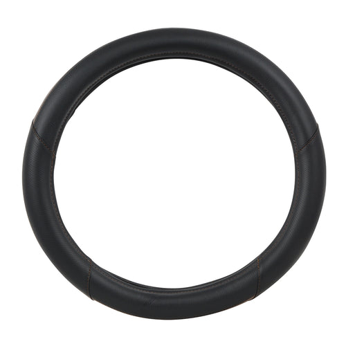 Heavy Duty 18" Steering Wheel Cover in Deluxe Center Matte Natural Wood