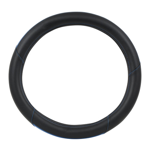 Blue Heavy Duty 18" Steering Wheel Cover in Deluxe Center Color Stripe