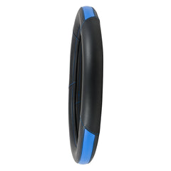 Blue Heavy Duty 18" Steering Wheel Cover in Deluxe Center Color Stripe
