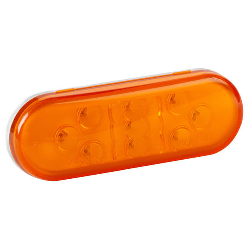 SuperNova® 9-Diode Oval LED Stop Tail Turn Light Hard Shell Connector, Amber