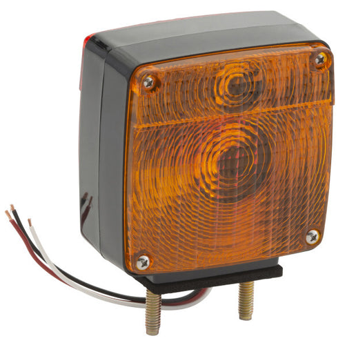 Grote Left Side Two-Stud Light W/ Pigtail Amber/Red