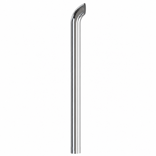 5" x 72" Curved Stack Top ID Chrome Exhaust