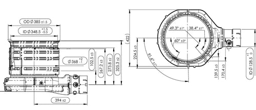 Dinex SCR 'Pancake' Outlet for Cummins