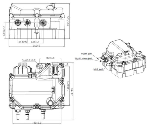 DEF Doser for Cummins/Paccar, Non Air-Assisted Fits Freightliner