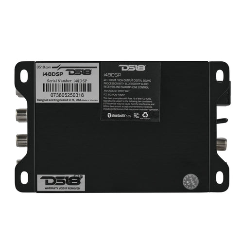 DS18 4-Input / 8-Output Digital Sound Processor with Bluetooth and App Control