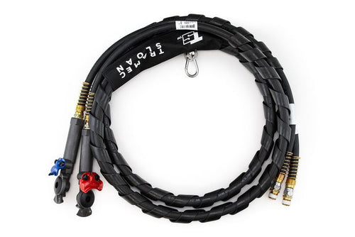 3/8" Black Hoses 12 ft. Powder-Coated MAXXGrip Gladhands