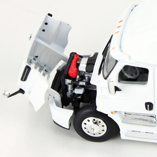 1/64 Scale White/White Freightliner 2018 Cascadia High-Roof Sleeper & 53' Utility Trailer with Skirts