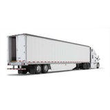 1/64 Scale White/White Freightliner 2018 Cascadia High-Roof Sleeper & 53' Utility Trailer with Skirts