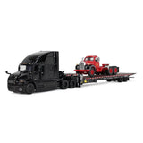 1/64 Scale Mack Anniversary Mack Anthem Sleeper & Landoll 440B-50CA Traveling Axle Trailer with Mack B-61 Day Cab Load