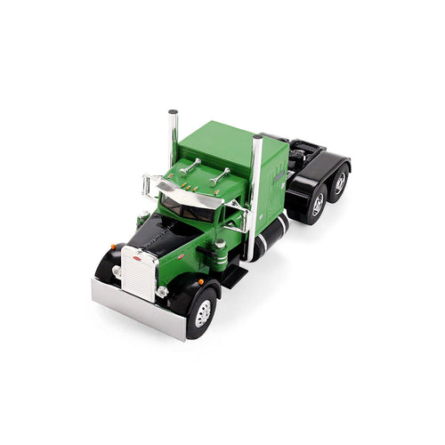 1/64 Scale Green/Black Peterbilt Model 351 with 60" Vintage Sleeper & Rogers Vintage Lowboy Trailer