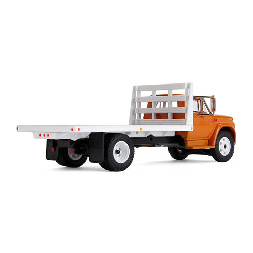 1/64 Scale Omaha Orange 1/64 GMC 4000 Flatbed Truck