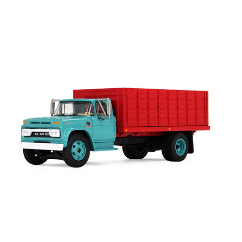 1/64 Scale Turquoise/Red 1/64 GMC 4000 Grain Truck