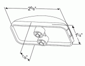 Clear Small Rectangular Utility Lights