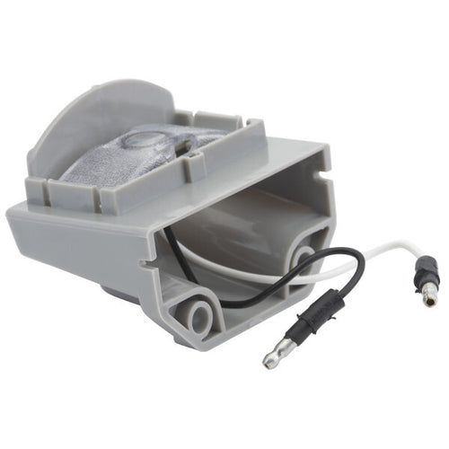 White MicroNova® Multi-Volt LED License Lights  9-32V Vertical Mount, Gray
