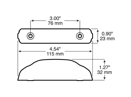 Peterson Thin-Line Clearance/Side Marker Led Light Amber