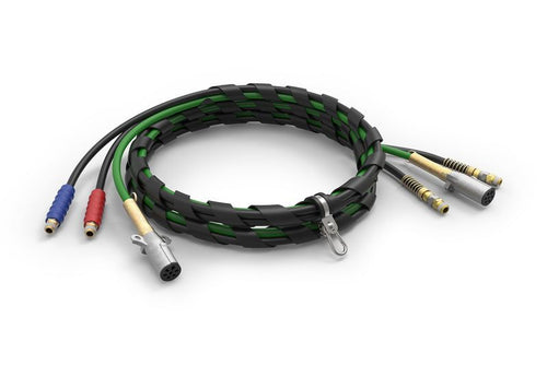 Tramec Sloan 3-in-1 Wrap with Black Hose, 15', SureGrip Handle, ABS Green Jacket & Zinc Plugs