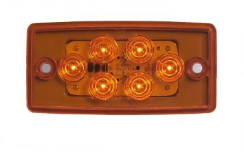 Amber Flush Mount Cab Marker 8Mm Led'S 6 Led