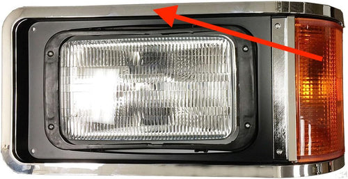Headlight Panel Left and Right Hand Mack CH Models application Chrome